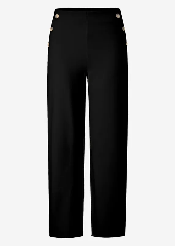 Black Button Everyday Pants