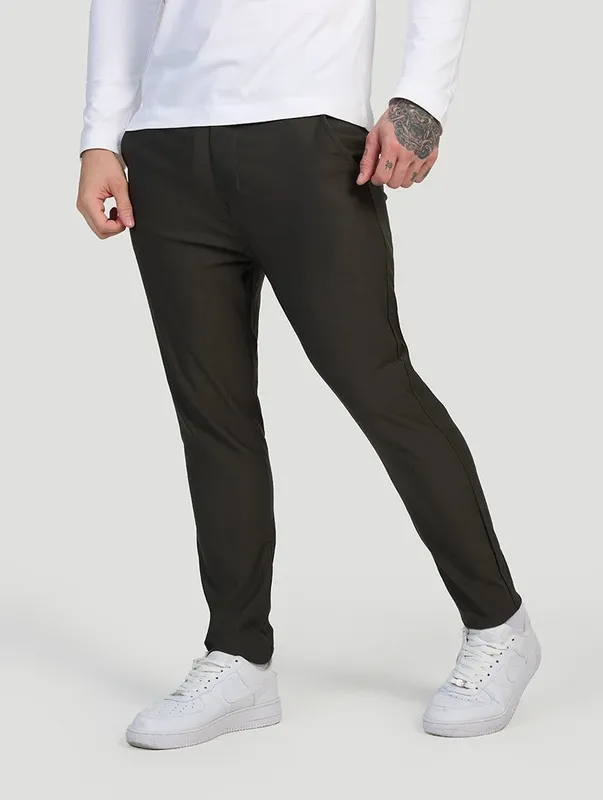 Black Olive Stretch Pants