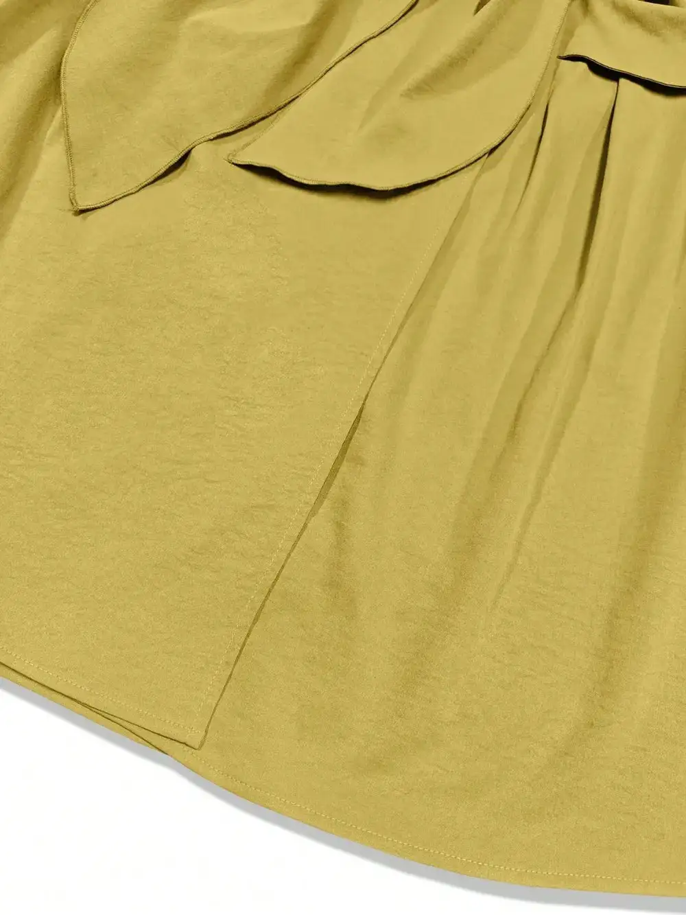 Modern Tie Detail Midi Dress
