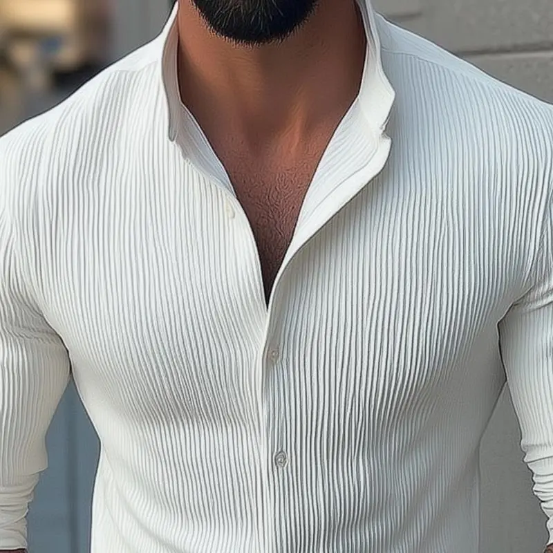 Band Collar Shirt