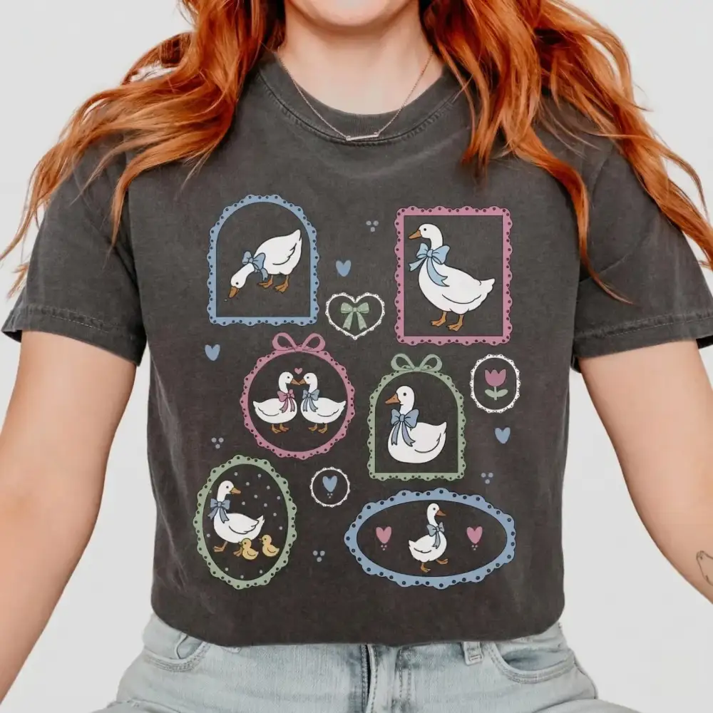 Countryside Goose Graphic Top