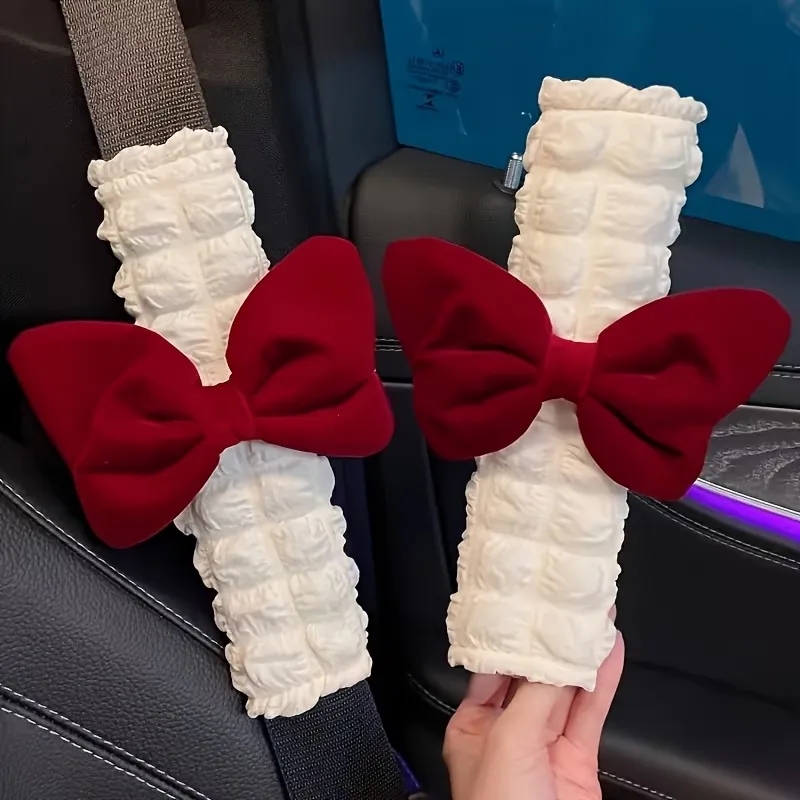 Bowknot Car Seat Belt Cover