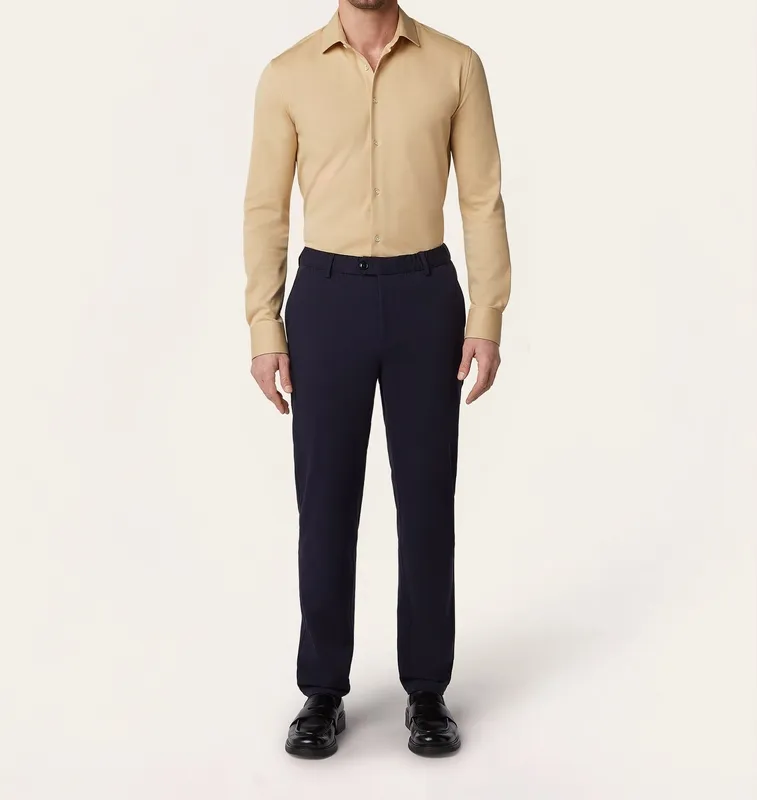Knit Non-Iron Shirt Sand