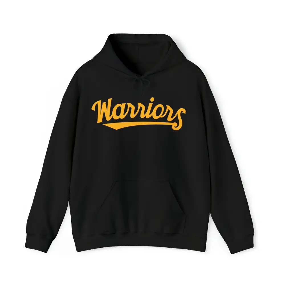 Script Blue Accent Gold Accent Team Graphic Pullover Hoodie