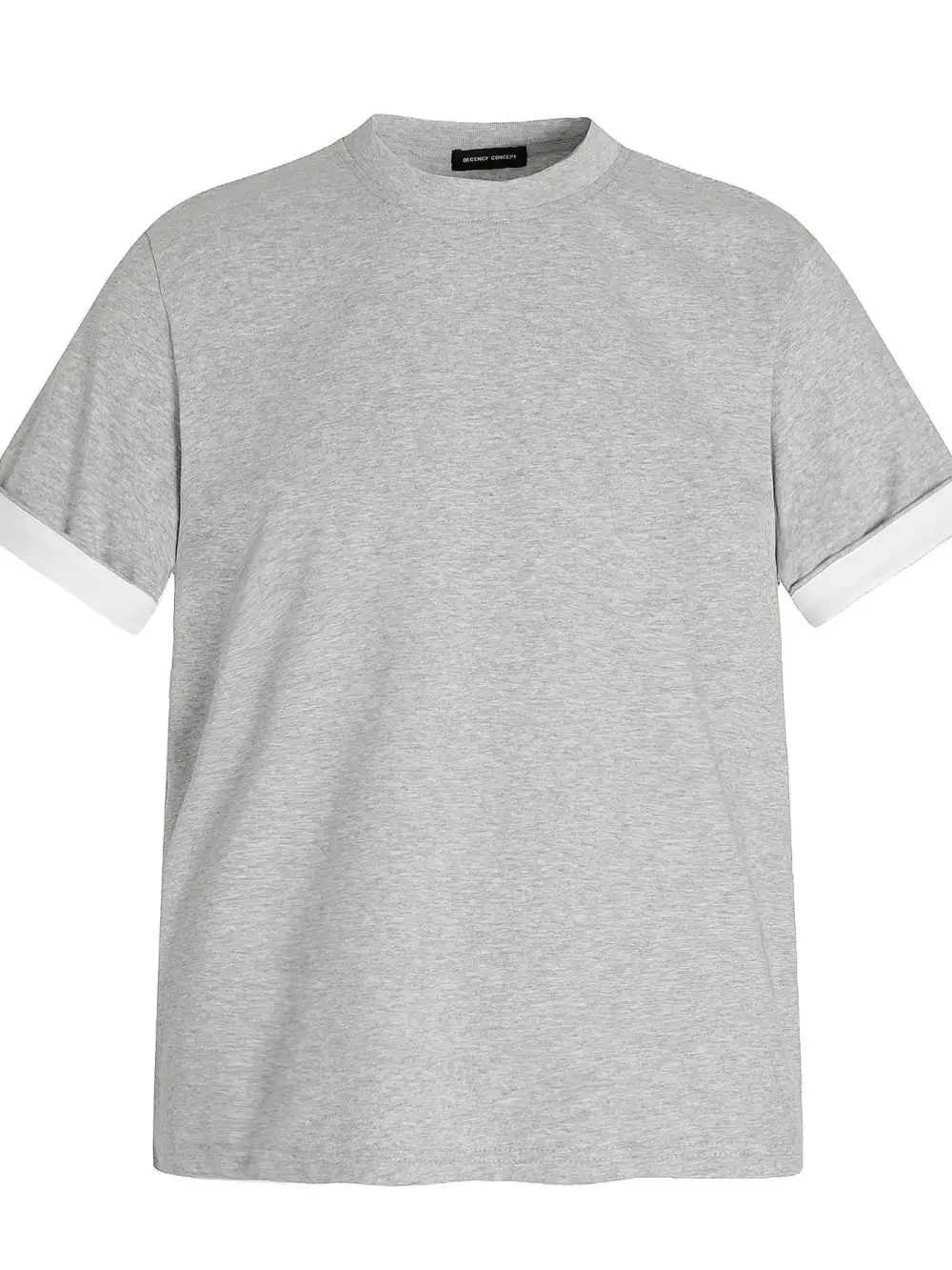 Everyday Contrast Detail Short Sleeve Crew Neck Tee