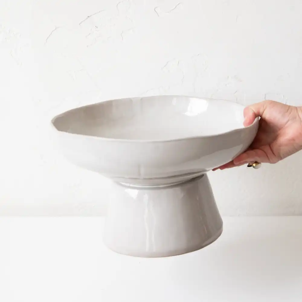 Sculptural Pedestal Serving Bowl