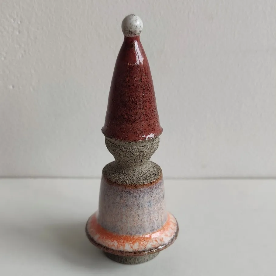 Handcrafted Ceramic Gnome Ornament