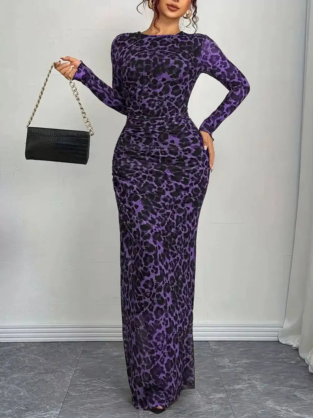 Bodycon Long Sleeve Maxi Dress