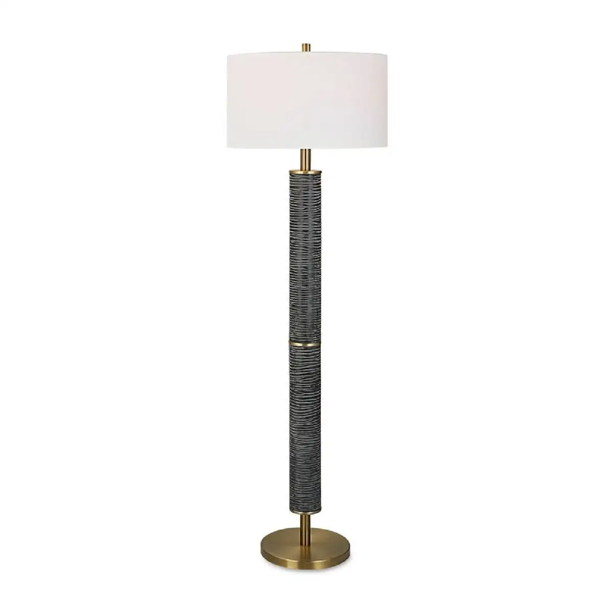Carved Iron Floor Lamp