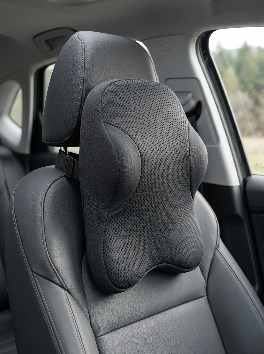 Ergonomic Mesh Car Neck Support Pillow