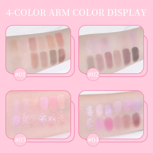 High Pigment 12 Pan Glitter Natural Eyeshadow Palette Long-lasting Shimmer & Matte Pressed New Colorful Eye Shadow