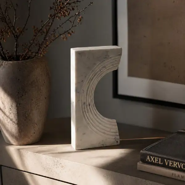 Marble Concave Sculpture