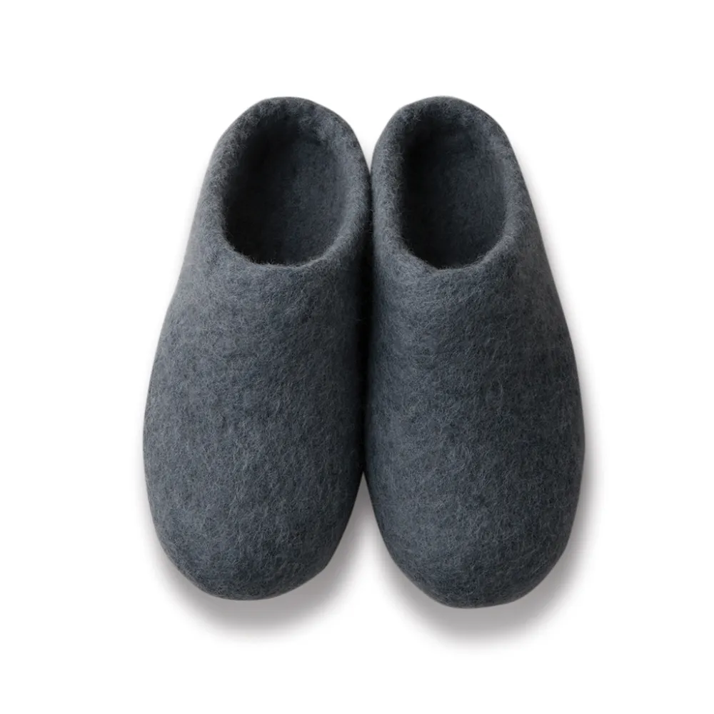 Unisex Warm Felt Wool Slippers