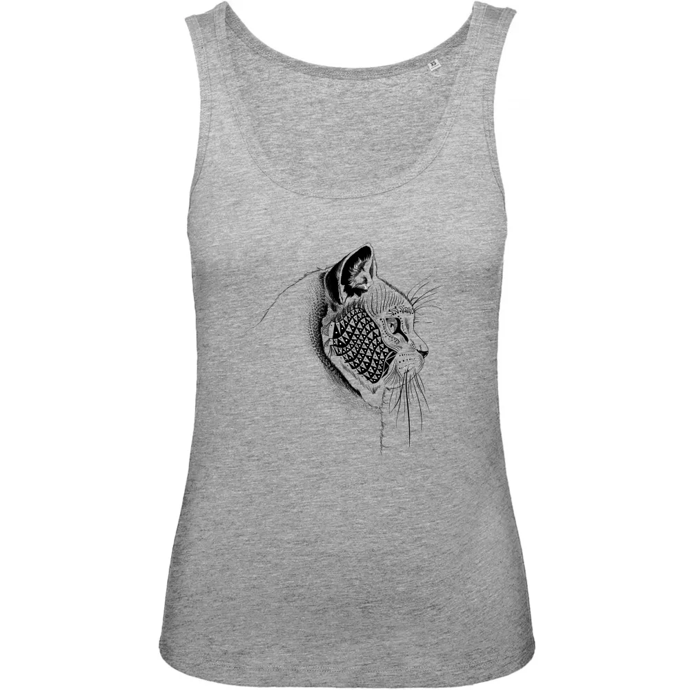Cat Face Graphic Tank