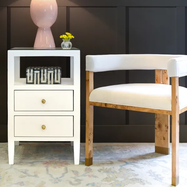 Refined Drawer Storage Side Table