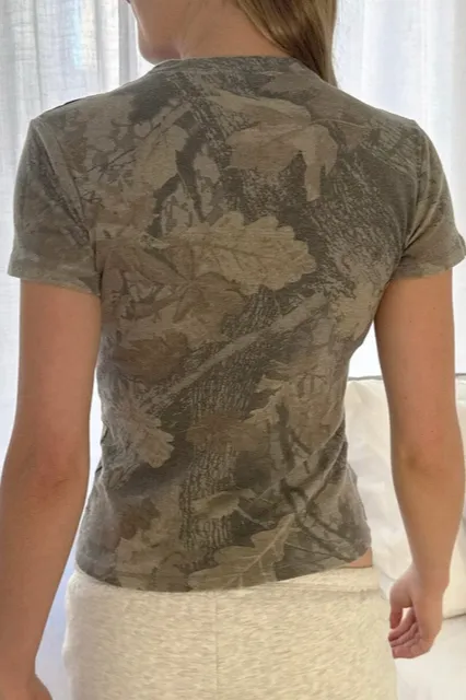 Leaf Camo Fitted Top