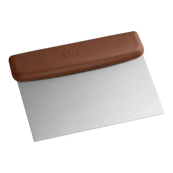 Compact High Carbon Stainless Steel Dough Cutter Bench Scraper with Handle