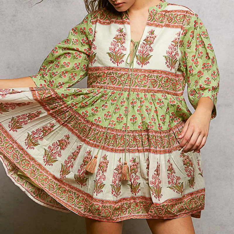 Floral Tiered Dress