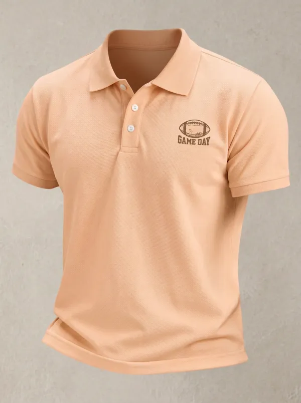 Football Inspired Casual Polo Shirt
