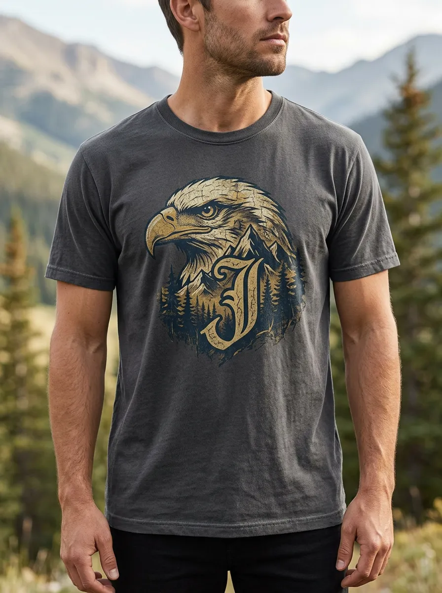 Men's Eagle Mountain Forest Graphic T-Shirt