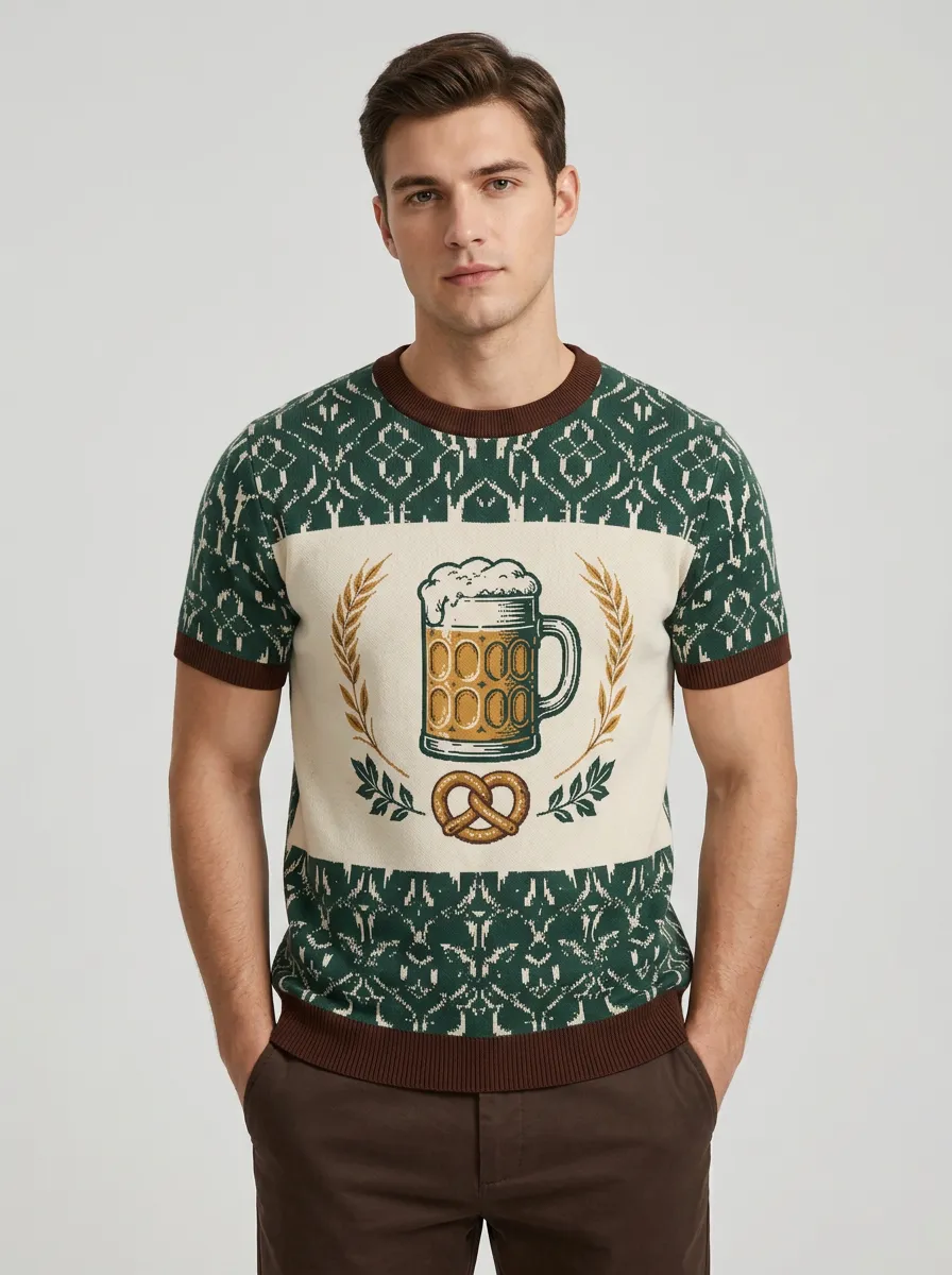 Vintage Graphic Knit Casual Tee
