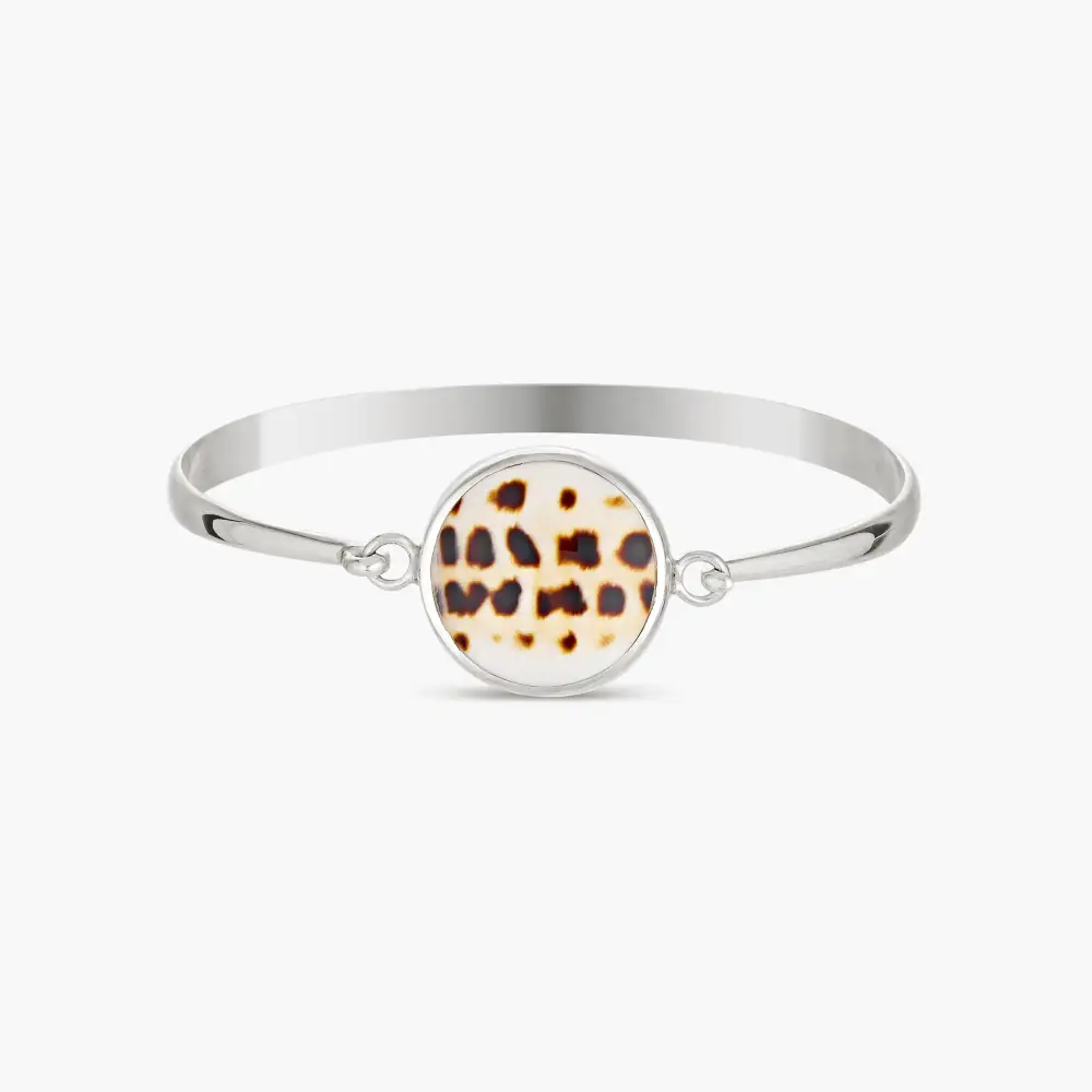 Cone Shell Sterling Bangle