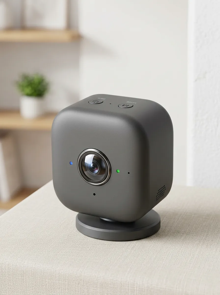 Wireless Cube Patterned Shell Mini Security Camera