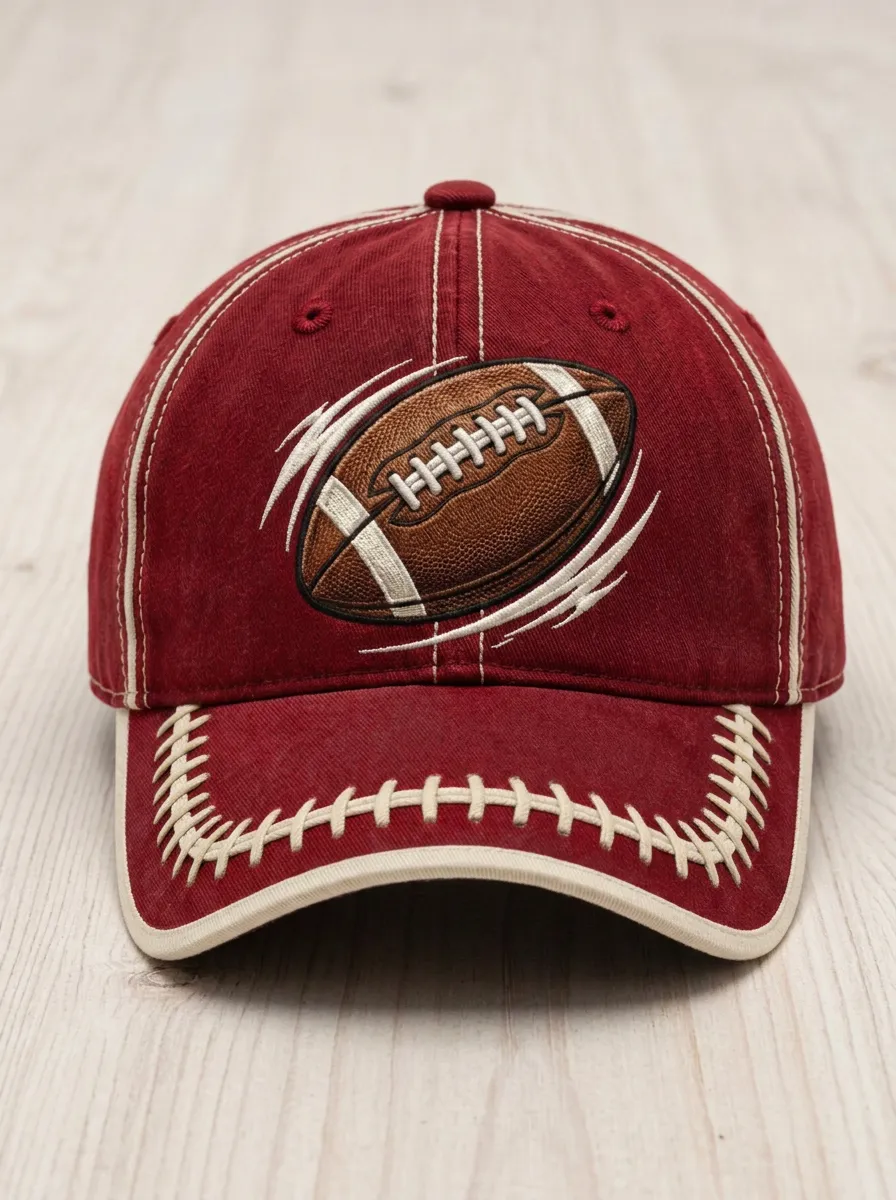Embroidered Gridiron Fan Baseball Cap