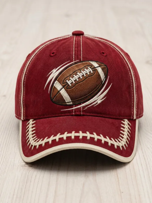 Embroidered Gridiron Fan Baseball Cap