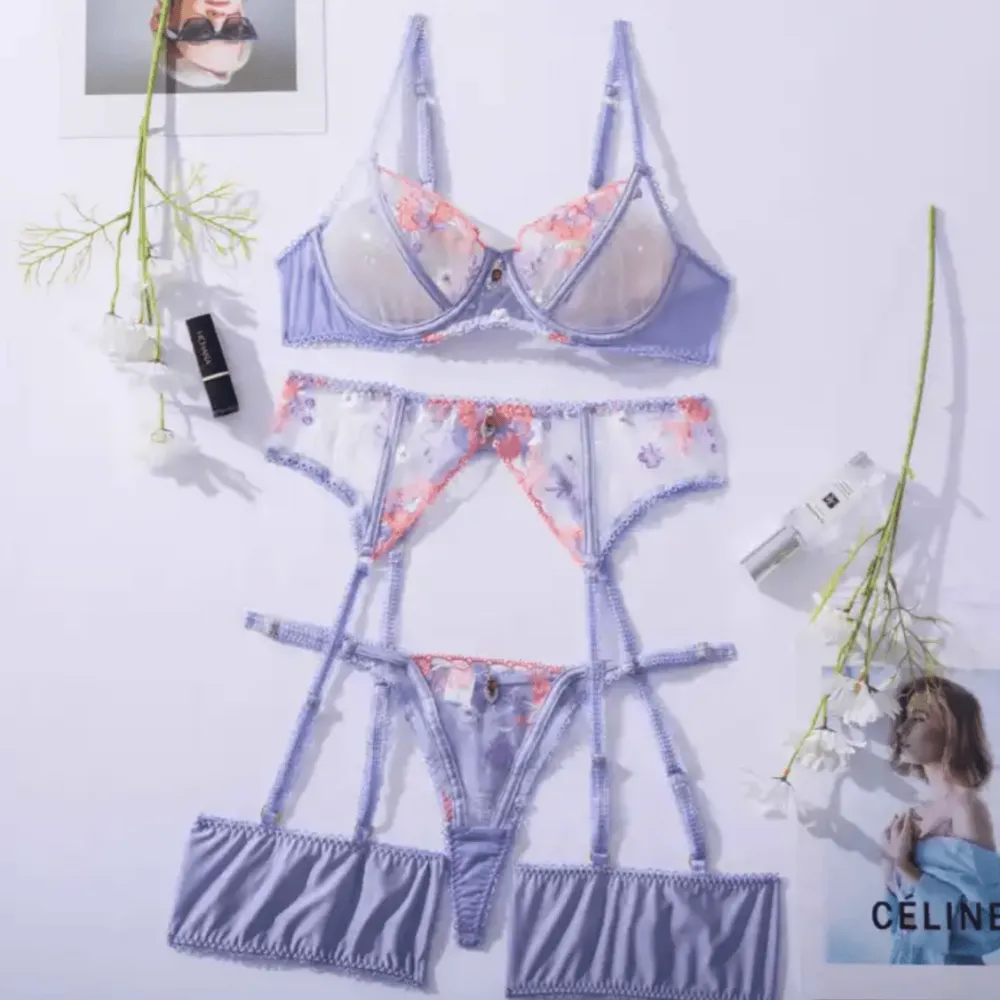 Refined Garter Lingerie Set