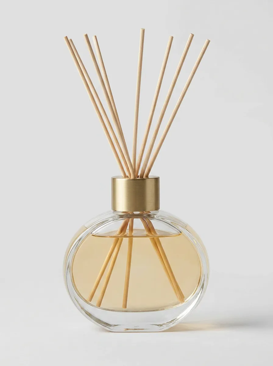Home Fragrance Reed Diffuser Set Compact Glass Bottle
