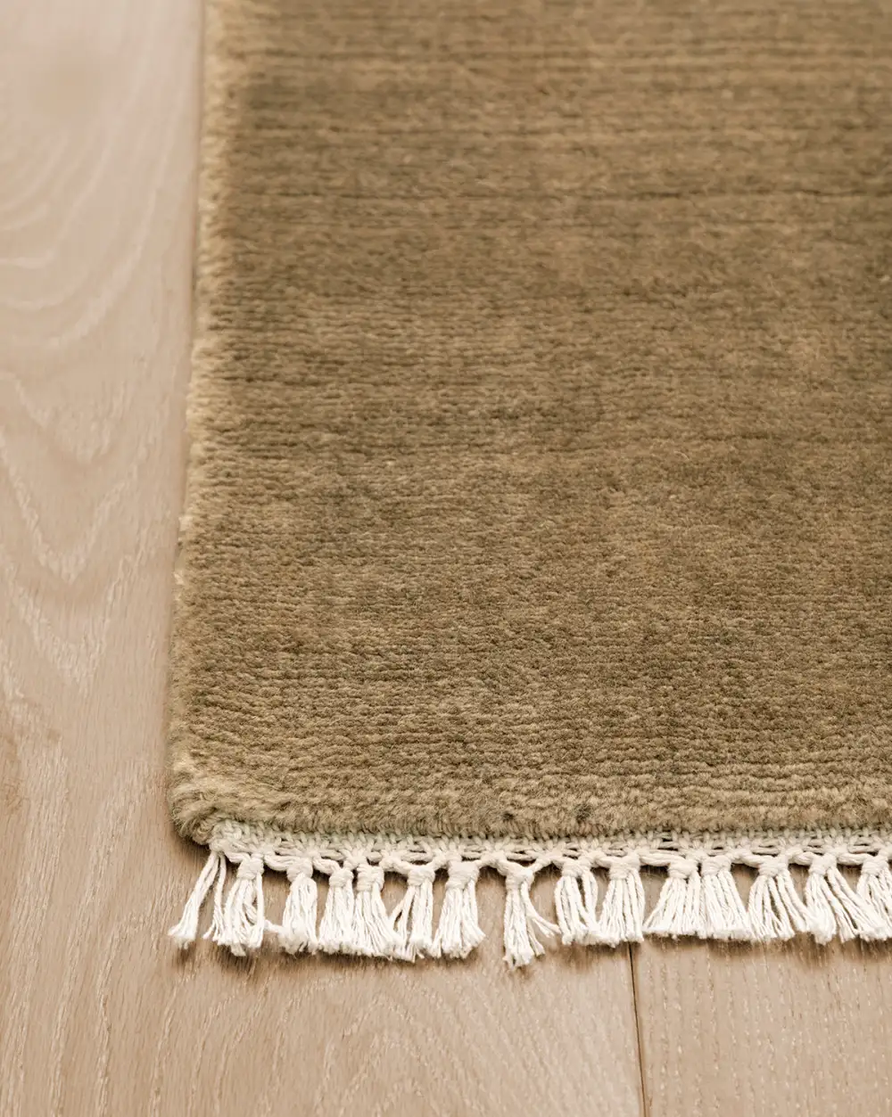 Plush-Pile Hand-Loomed Wool Area Rug