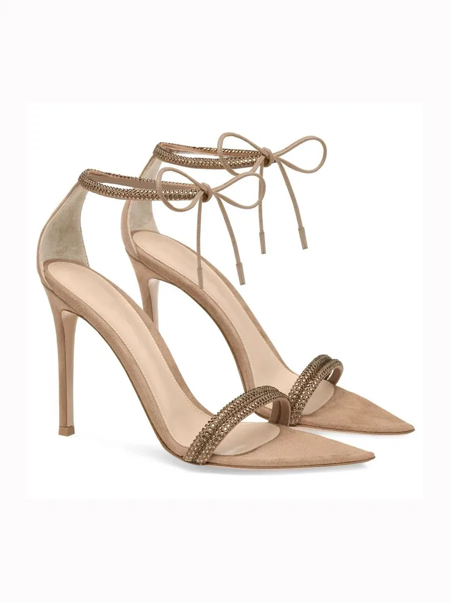 Noelia Pointed-Toe Strappy Sandals