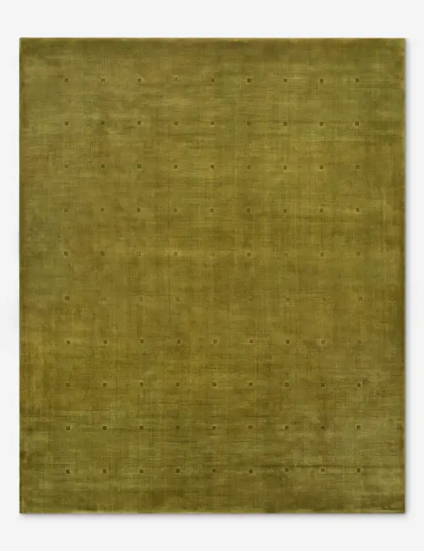 Grid Tonal Hand Loomed Viscose Area Rug