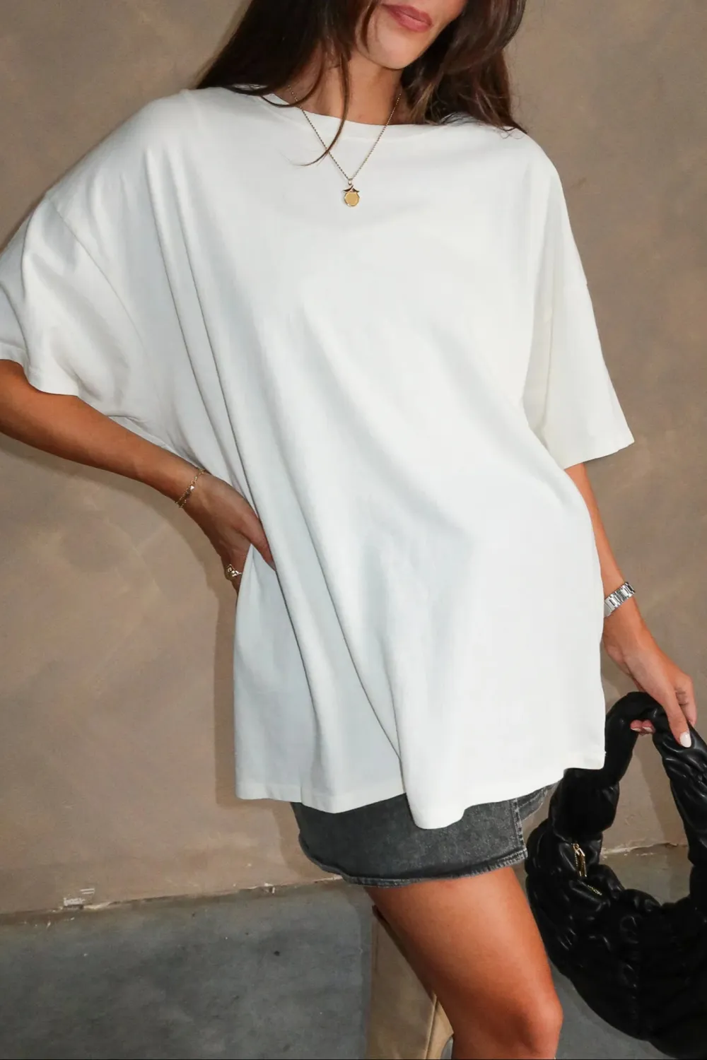 Drop Shoulder Half Sleeve T-Shirt