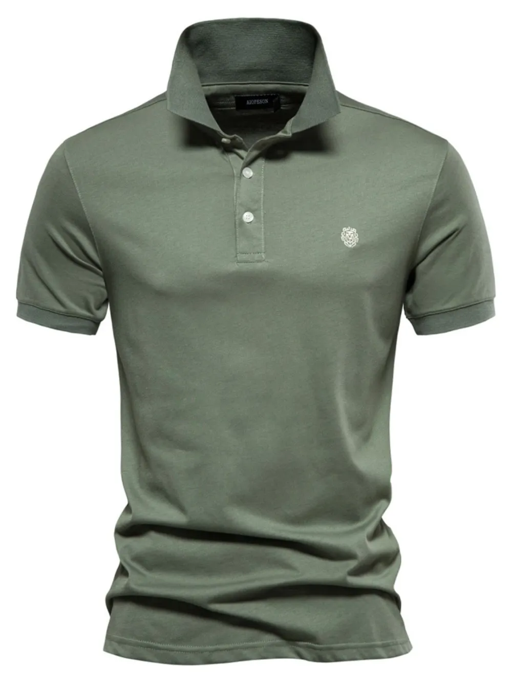 Loose Fit Collared Short Sleeve Polo Shirt