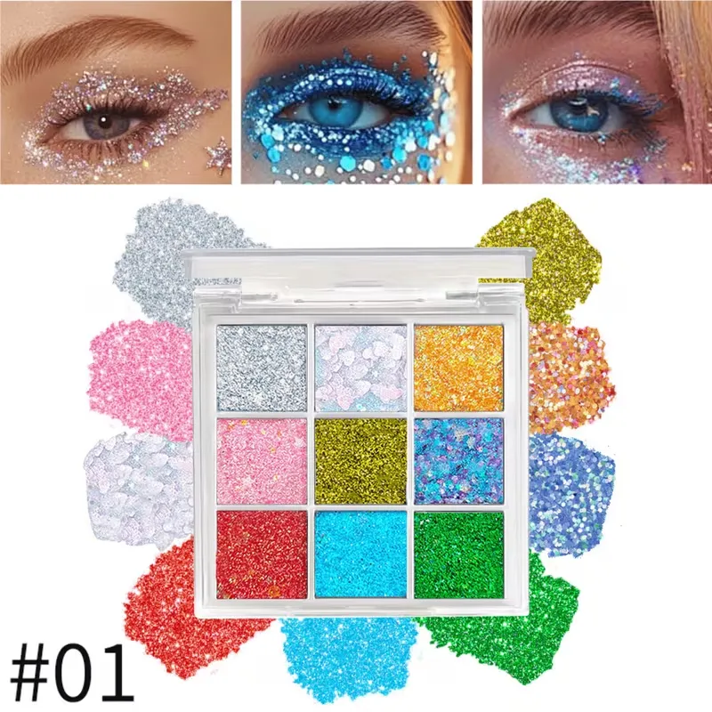 Colorful Glitter Eyeshadow Palette