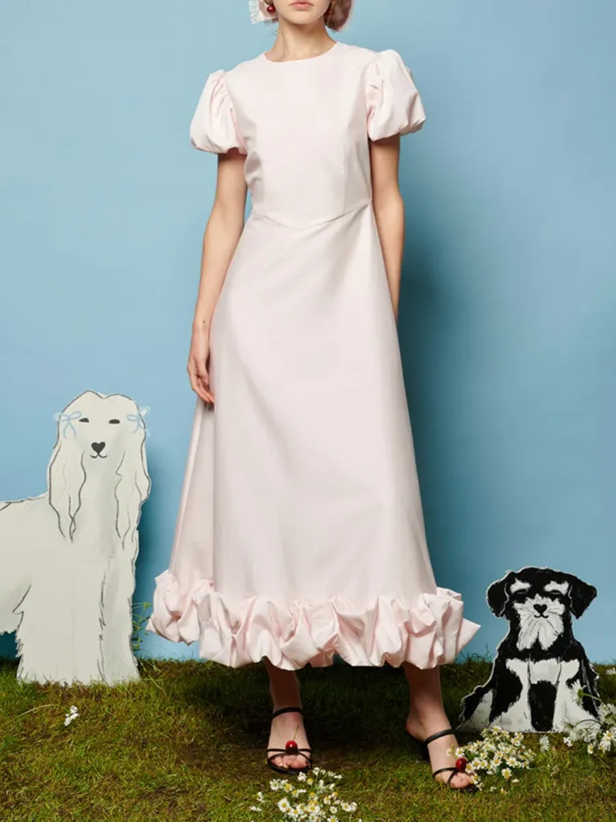 Taffeta Midi Dress