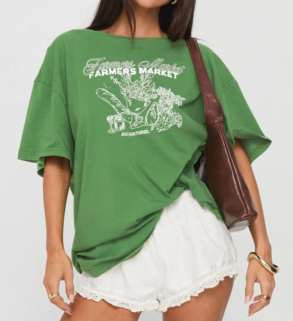 Farmers Market Oversized Graphic Tee