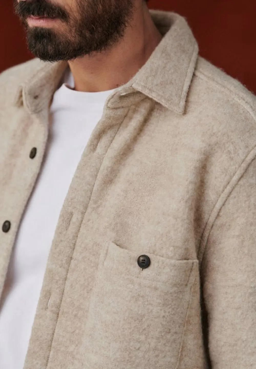 Olive Green Two Chest Pocket Long Sleeve Shirt