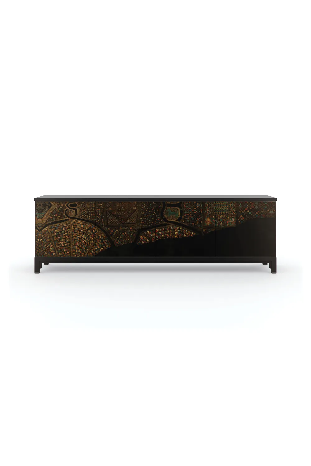 Art Printed Wooden Sideboard