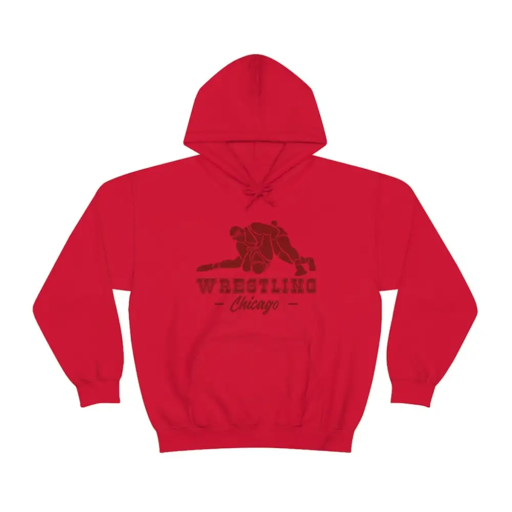 Soft Fleece Fan Style Wrestling Graphic Pullover Hoodie