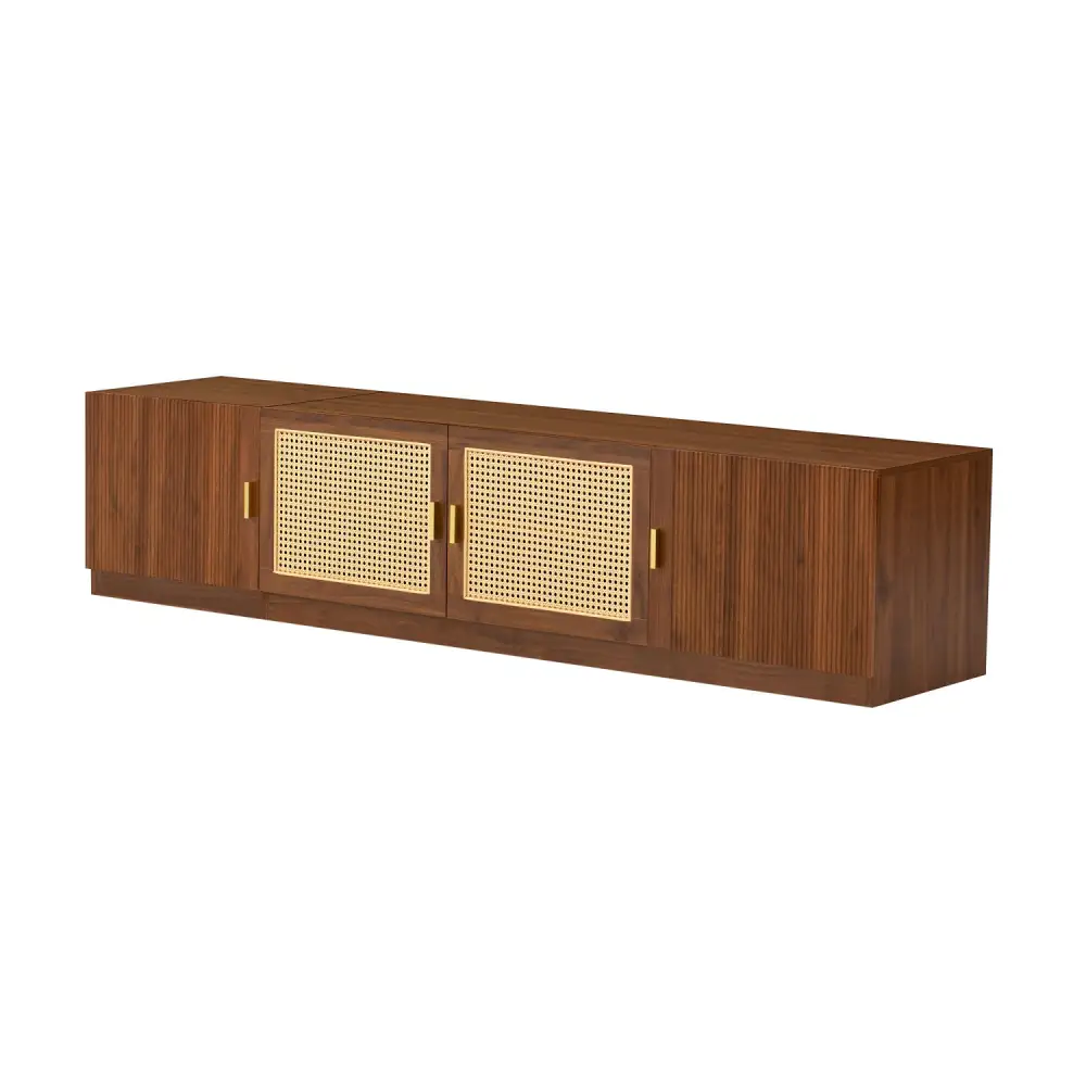Arched Storage Media Tv Stand