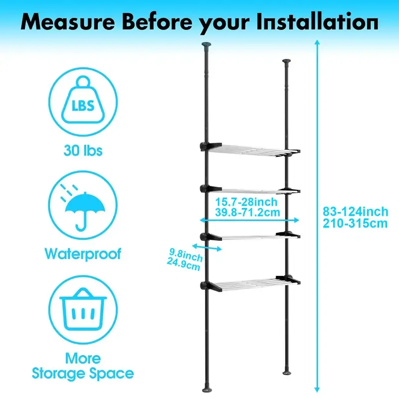 Storage Shelf Above the Toilet