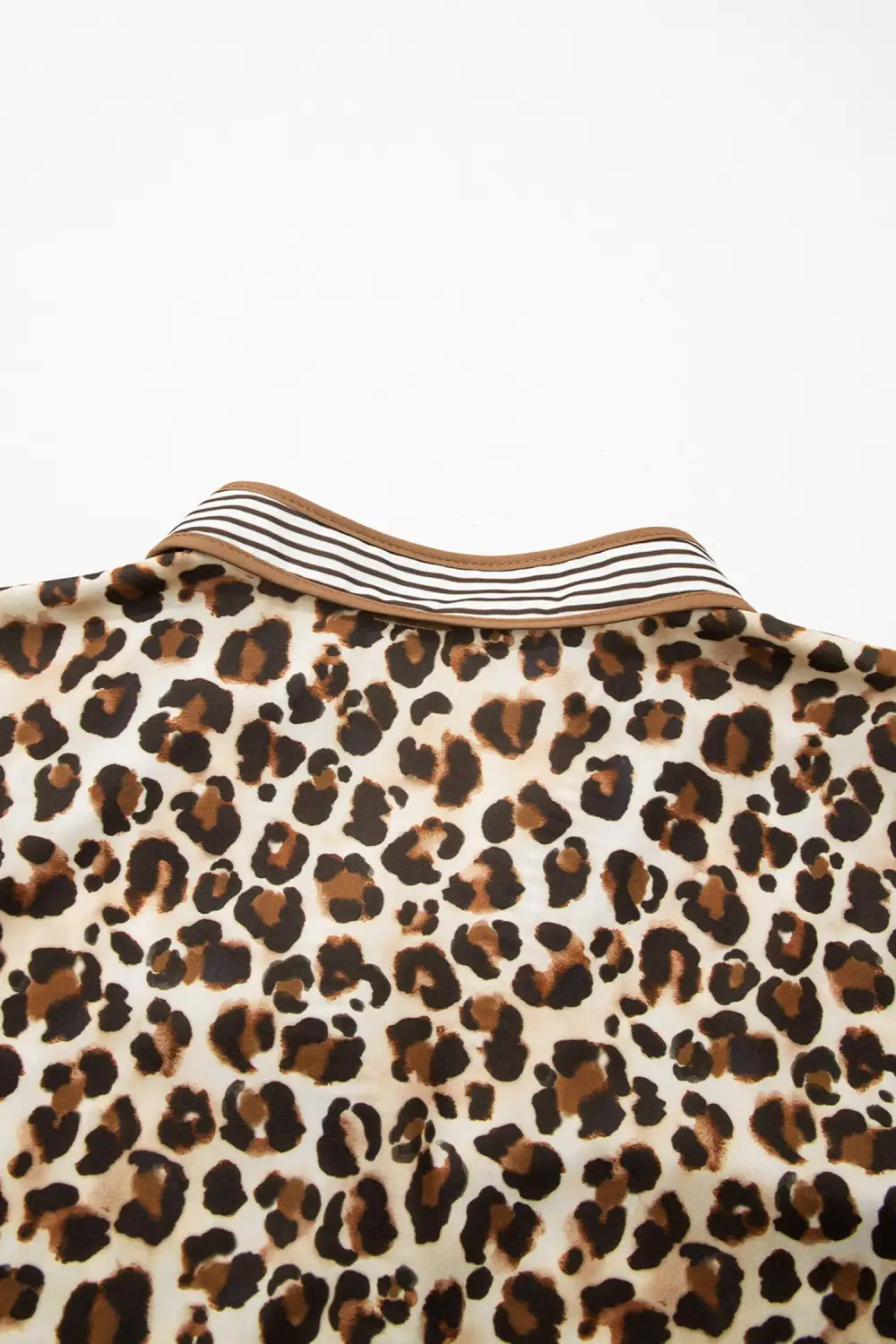 Finish Striped Animal Print Mini Dress