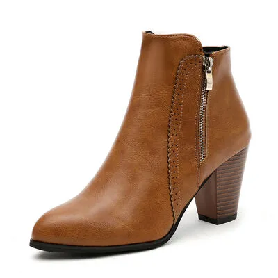 Heels Block Heel Boots