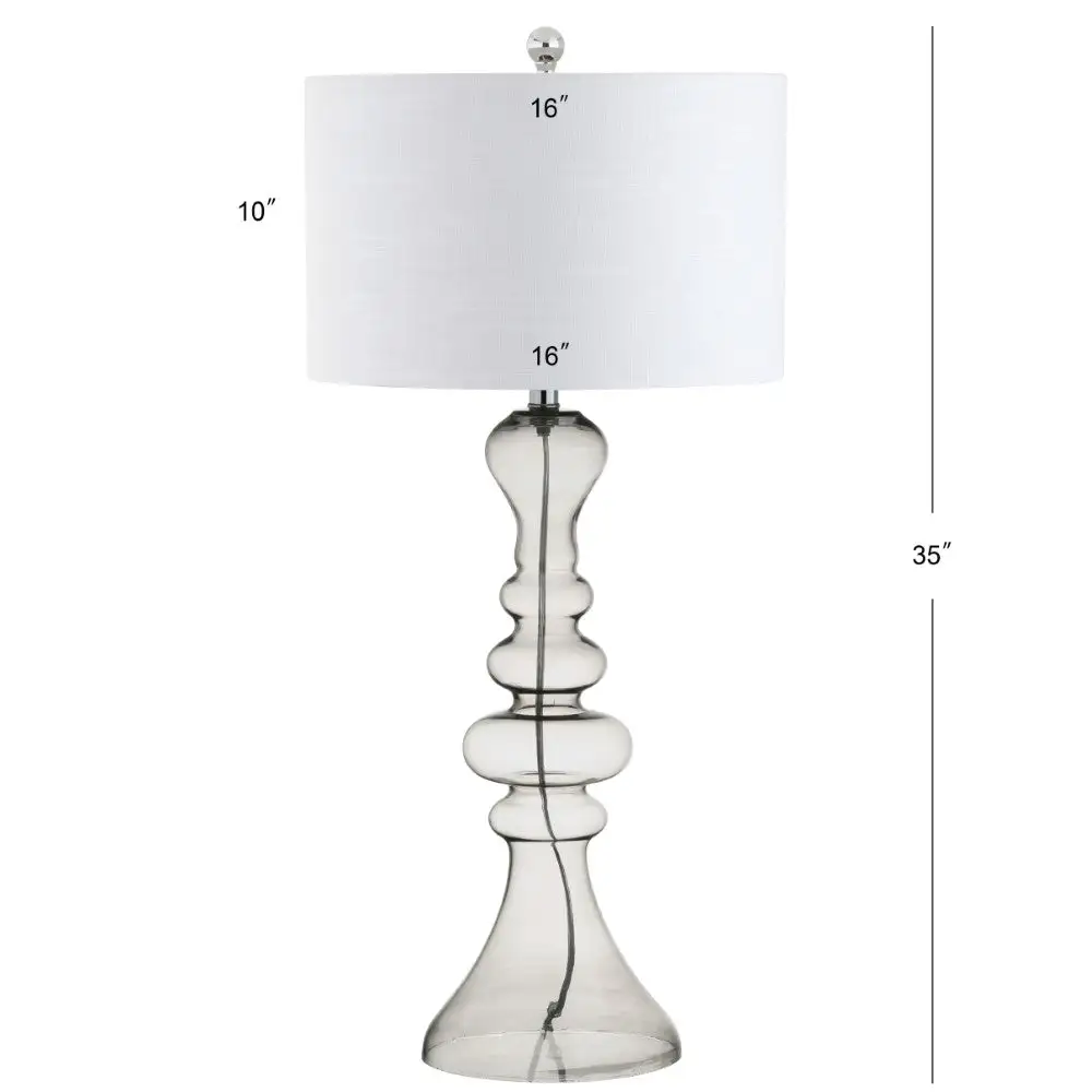 Curved Glass LED Table Lamp