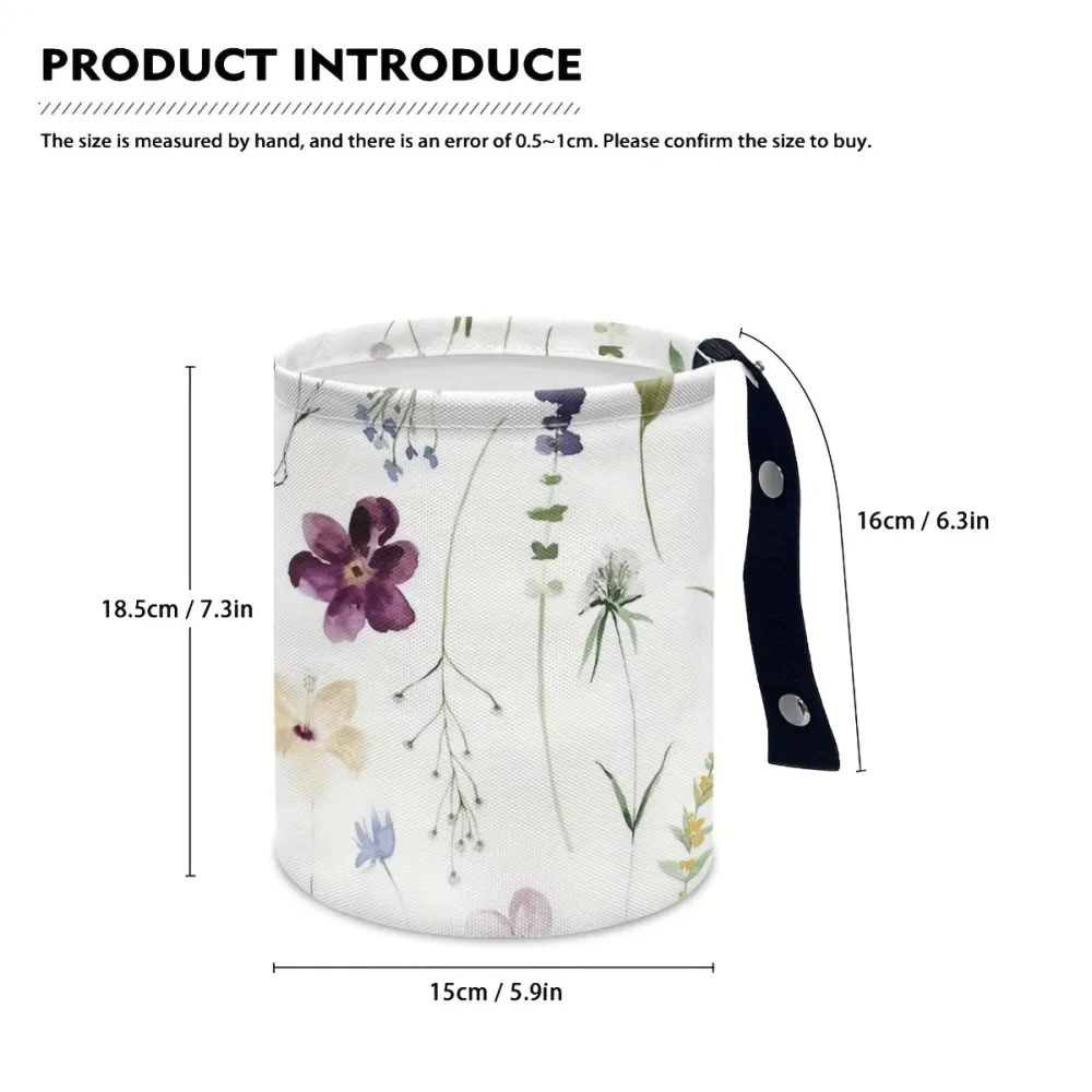 Floral Car Hanging Trash Bin