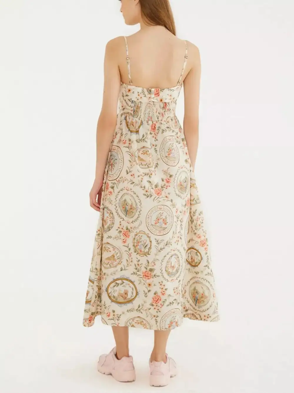 Dress Spaghetti Strap Midi Dress