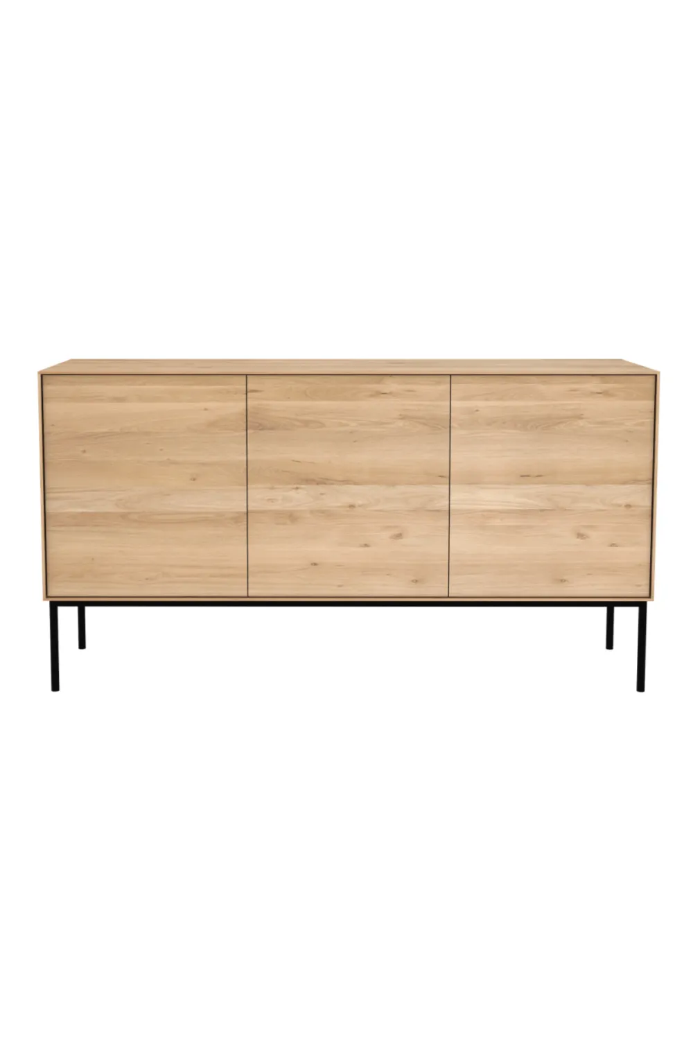Fluted Varnished Oak Sideboard